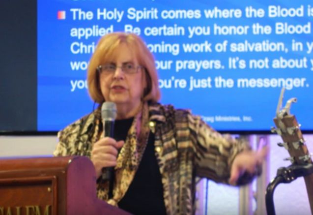 Mary Craig speaking on the Holy Spirit in Jerusalem