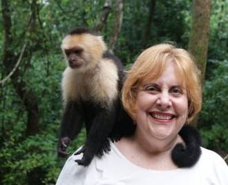 Mary with monkey in Central America